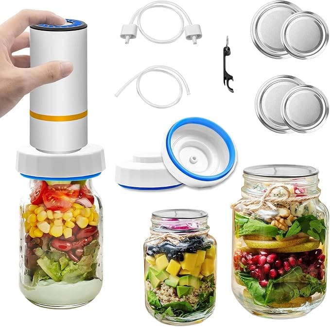 Electric Mason Jar Vacuum Sealer Kit